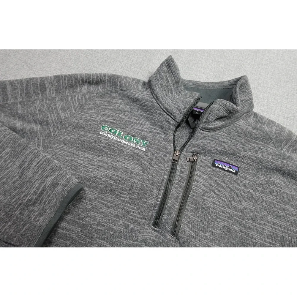 Patagonia Better Sweater Mens XL Gray Fleece Colony Hardware Chest Logo Soft